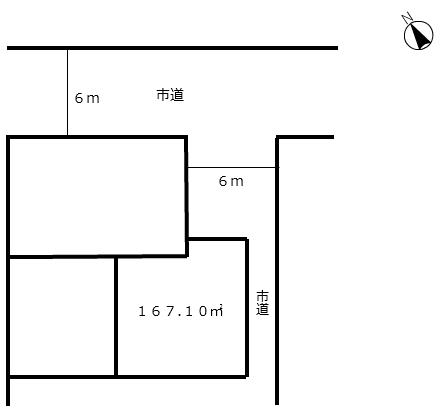 Compartment figure. Land price 5.5 million yen, Land area 167.1 sq m compartment view