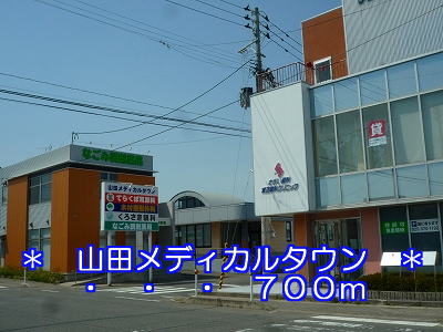 Hospital. 700m until Yamada Medical Town (hospital)