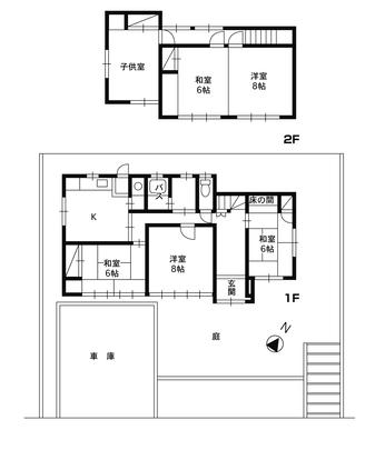 Floor plan. 14.8 million yen, 6DK, Land area 230.14 sq m , Building area 105.63 sq m