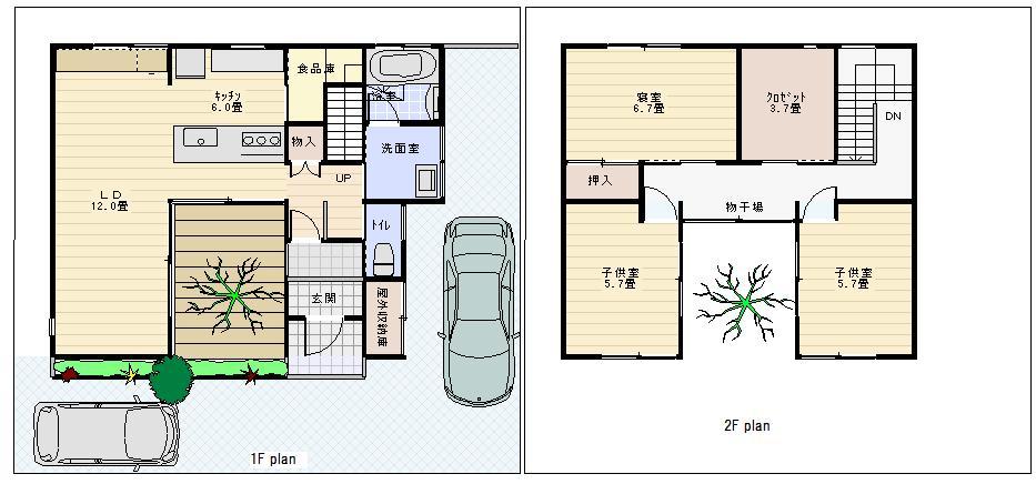 Floor plan. 22 million yen, 3LDK + S (storeroom), Land area 131.21 sq m , Building area 102.25 sq m