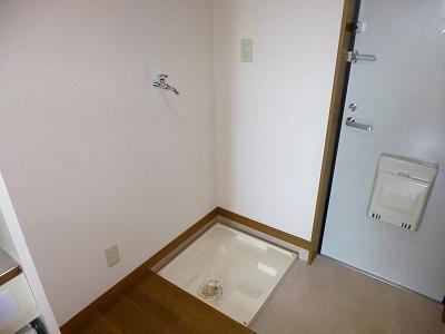 Other room space. Peace of mind even if if water leakage because there is a washing machine