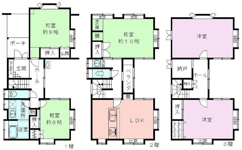 Floor plan. 12 million yen, 5LDK, Land area 110.36 sq m , Building area 152.34 sq m