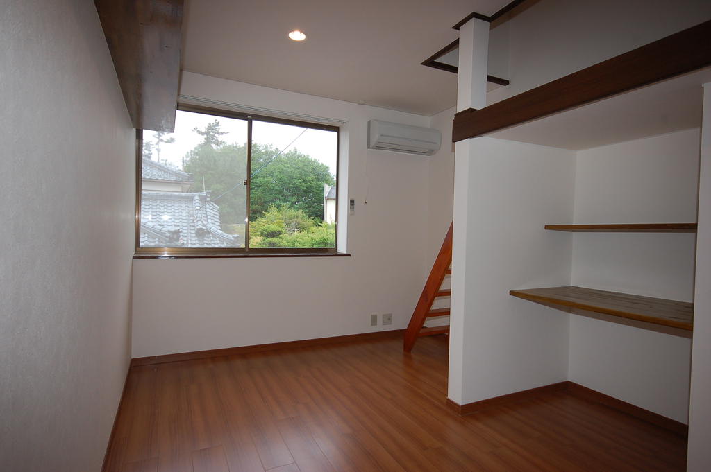 Living and room. Stylish room with a bay window