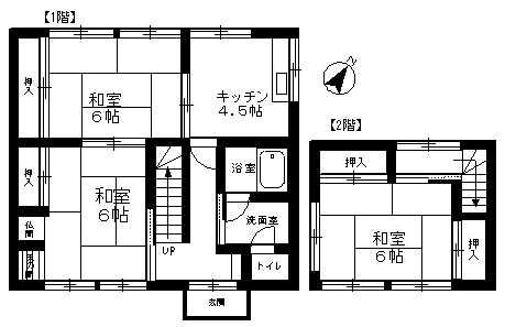 Floor plan. 8 million yen, 3DK, Land area 132.89 sq m , Building area 64.58 sq m