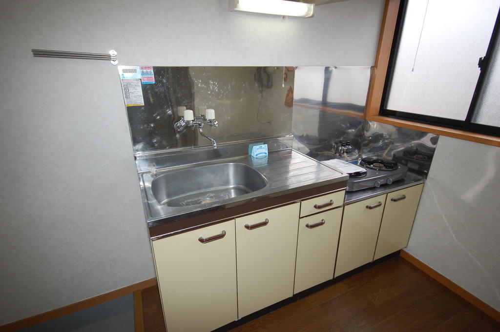 Kitchen. With gas stove 2-neck type