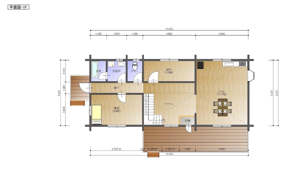 Floor plan. 19,800,000 yen, 4LDK + S (storeroom), Land area 785 sq m , Building area 162.3 sq m