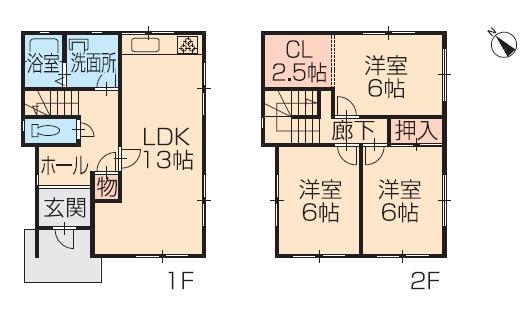 Floor plan. 11.8 million yen, 3LDK + S (storeroom), Land area 212.47 sq m , Building area 81.18 sq m