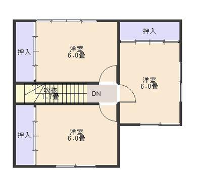 Floor plan. 16 million yen, 5DK, Land area 412.61 sq m , Building area 99.36 sq m 2 floor