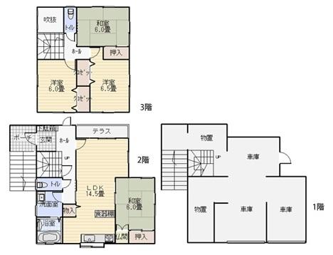 Floor plan. 13.8 million yen, 4LDK, Land area 200.8 sq m , Building area 197.49 sq m