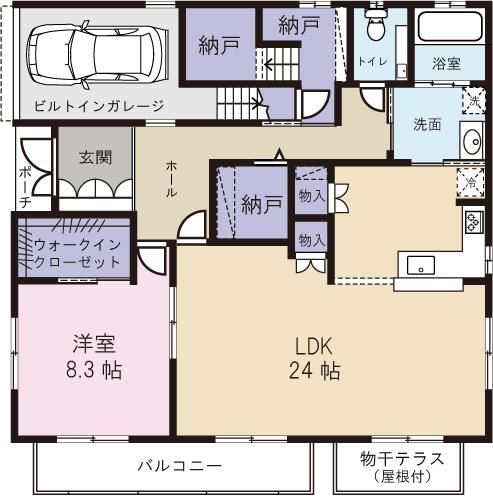 Floor plan. 19 million yen, 1LDK, Land area 209.35 sq m , Building area 109.79 sq m