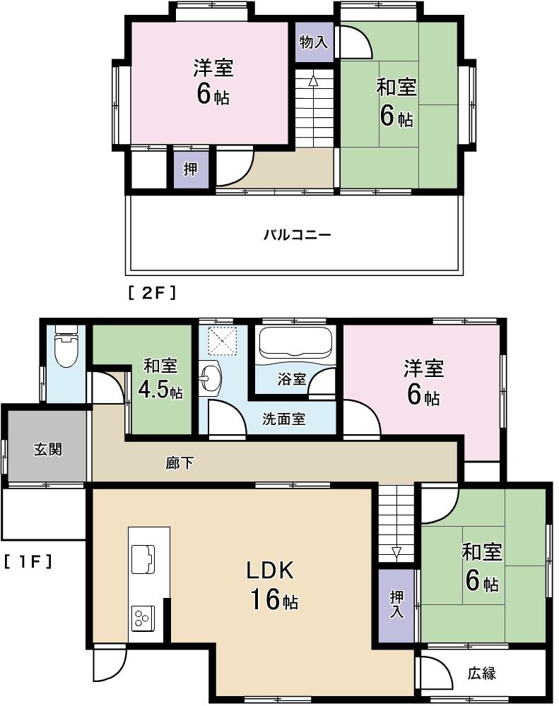 Floor plan. 13.8 million yen, 5LDK, Land area 248.68 sq m , Building area 112.18 sq m