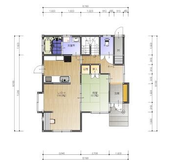 Floor plan. 23 million yen, 4LDK + S (storeroom), Land area 190.14 sq m , Building area 119.59 sq m 1 floor
