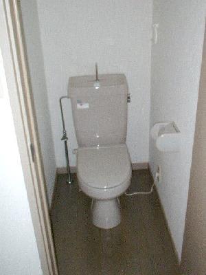 Toilet. It is a toilet with a clean