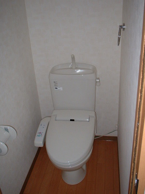 Toilet. It comes with popular Washlet