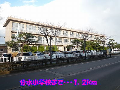 Primary school. 1200m until the diversion elementary school (elementary school)