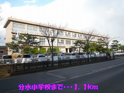 Primary school. 1100m until the diversion elementary school (elementary school)