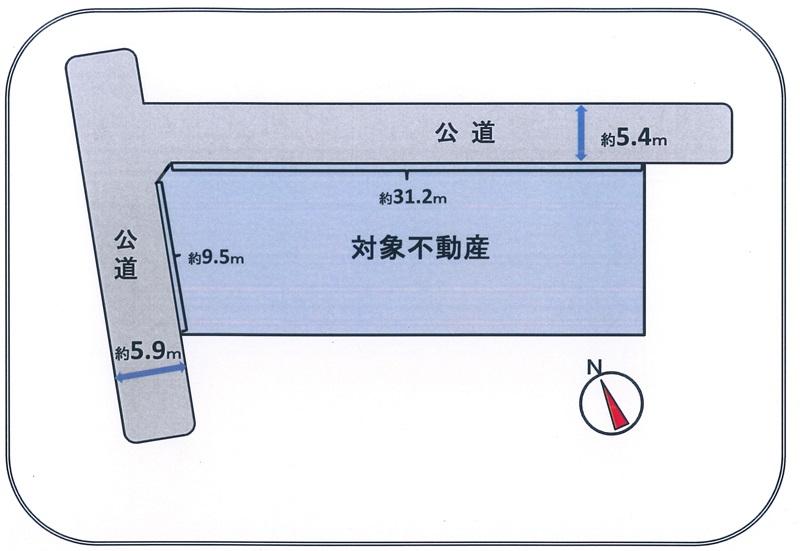 Compartment figure. Land price 18,800,000 yen, Land area 338.48 sq m
