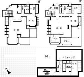 Floor plan. 3LDK, Price 27 million yen, Footprint 212.96 sq m , Balcony area 34.68 sq m