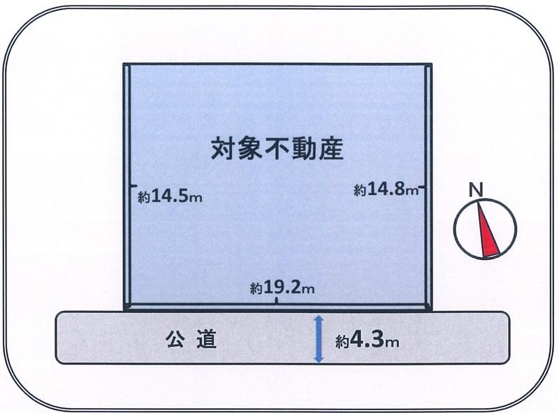 Compartment figure. Land price 15.8 million yen, Land area 282.44 sq m