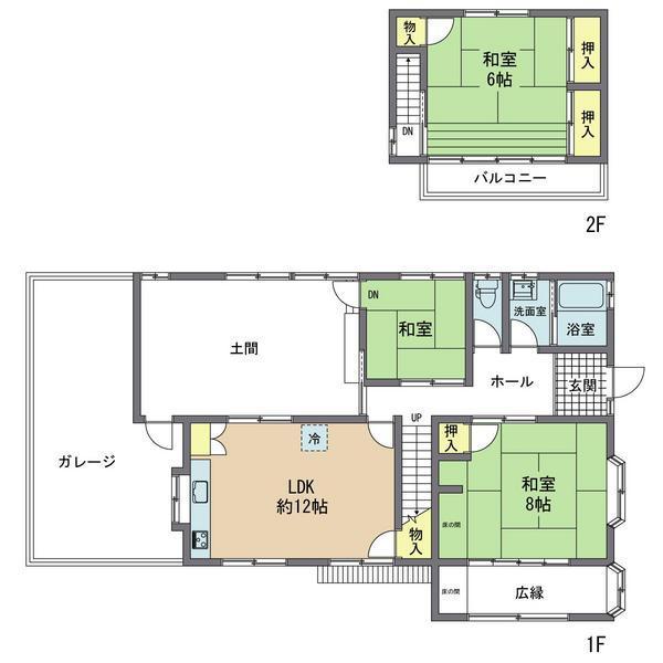 Floor plan. 15.3 million yen, 3LDK+S, Land area 290.04 sq m , Building area 106.96 sq m
