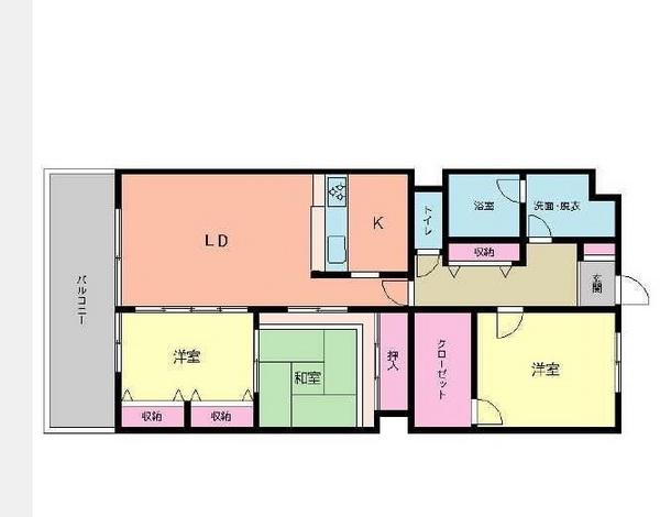 Floor plan. 3LDK, Price 15.8 million yen, Occupied area 85.05 sq m