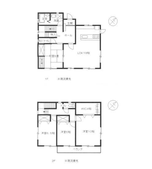 Floor plan. 18,800,000 yen, 4LDK, Land area 201.74 sq m , Building area 124.2 sq m