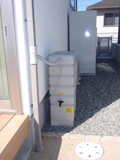 Other local. By installing a rainwater tank, With saving water bill of watering, We also try to eco
