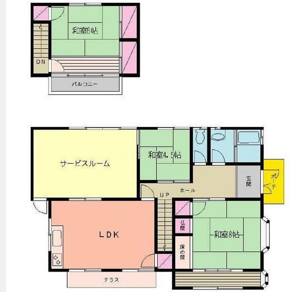 Floor plan. 15.3 million yen, 3LDK, Land area 290.04 sq m , Building area 106.96 sq m