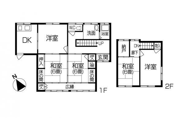 Floor plan. 15.9 million yen, 5DK, Land area 271.07 sq m , Building area 118.56 sq m