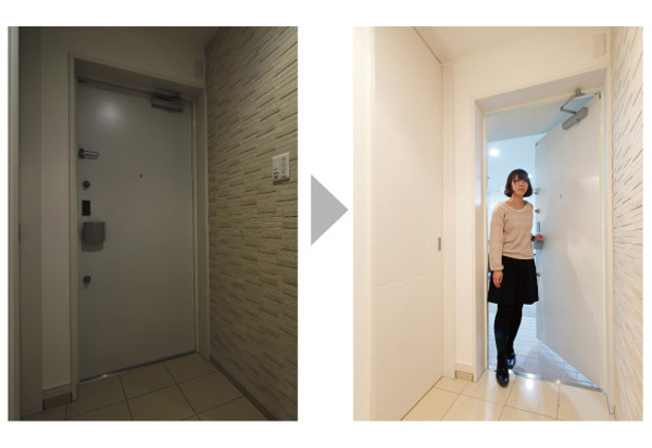 Other.  [Entrance with motion sensors] And that the people and the entrance door is opened sensor catches, Automatically lighting is lit.. Even during slow return home at night, It is safe because the sensor lights greets. Not only greet warm family, Also it serves as a security light. (Same specifications)