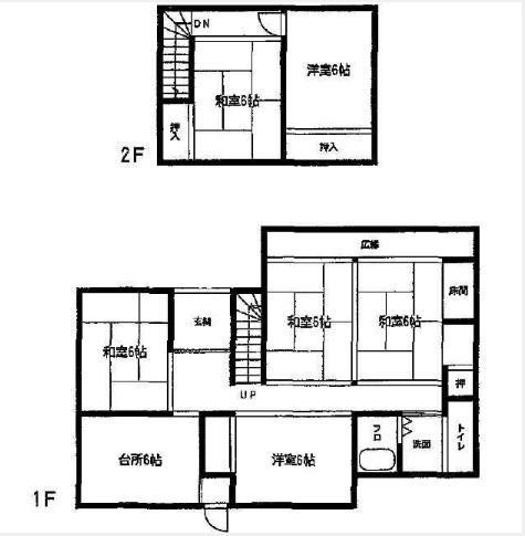 Floor plan. 25 million yen, 6DK, Land area 245.93 sq m , Building area 119.2 sq m