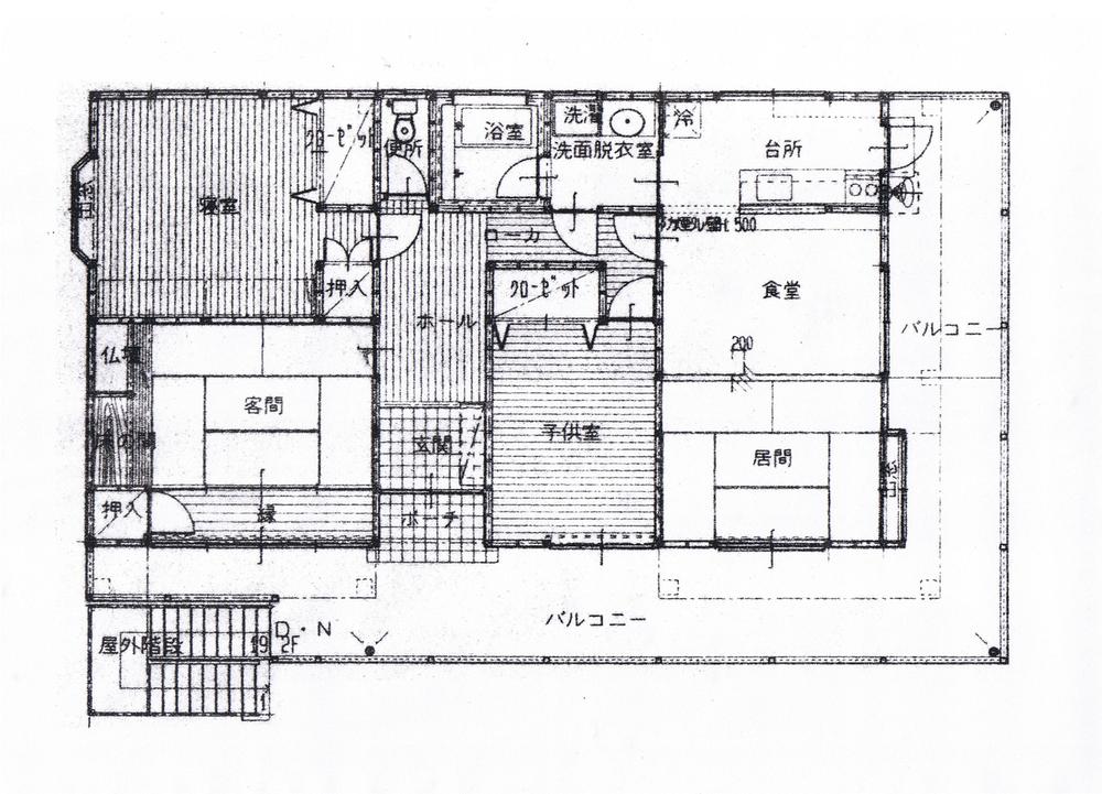 Floor plan. 18.4 million yen, 3LDK, Land area 376 sq m , Building area 205.76 sq m