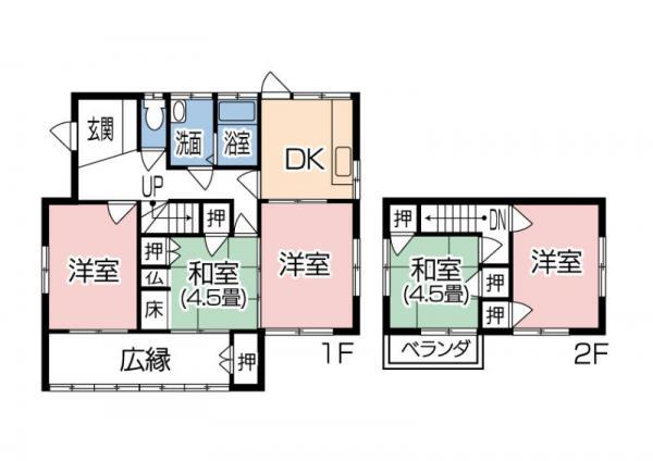Floor plan. 15.9 million yen, 5DK, Land area 232.35 sq m , Building area 109 sq m