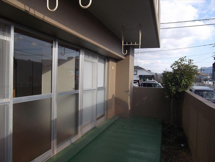 Balcony. Balcony of the southeast corner