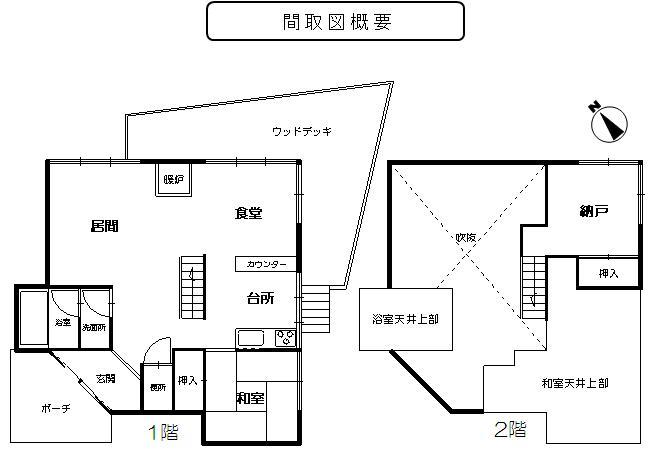 Floor plan. 9.2 million yen, 1LDK, Land area 721 sq m , Building area 64.58 sq m