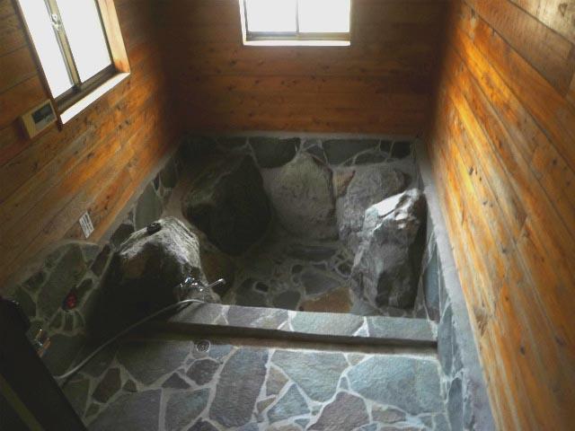Bathroom. With natural hot spring