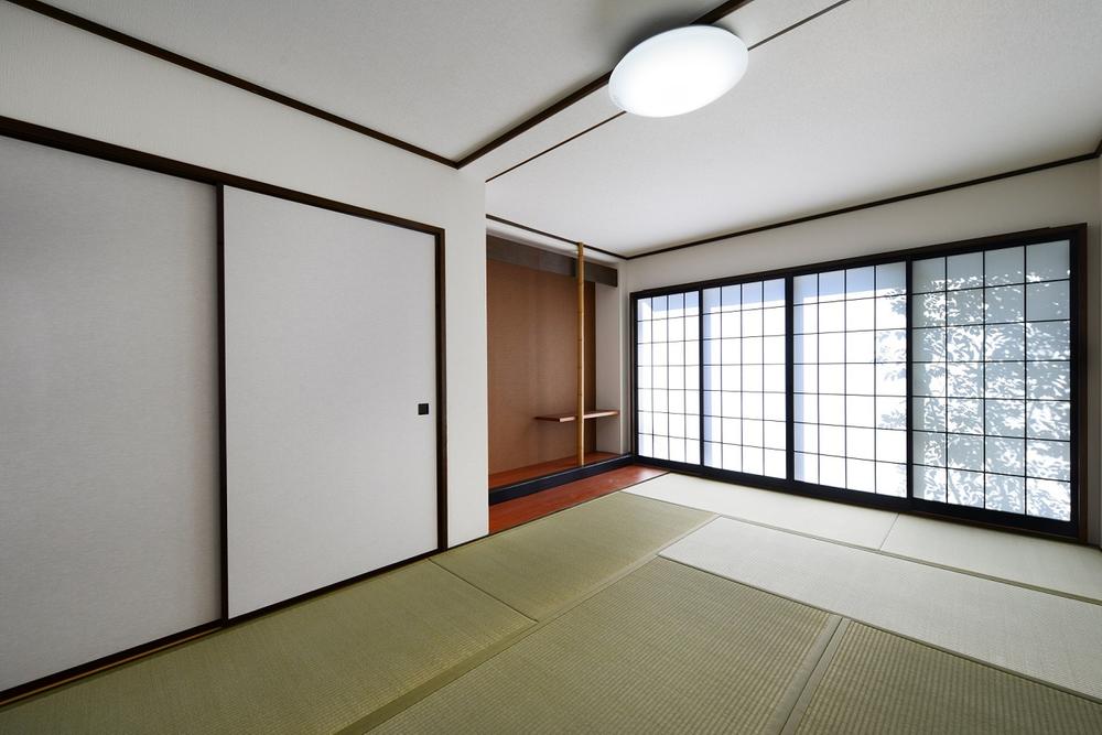About 7.5 tatami Japanese-style room. It has become a modern Japanese-style finish. . About 7.5 tatami Japanese-style room. 