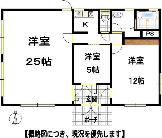 Floor plan. 11.9 million yen, 3K, Land area 289.91 sq m , Building area 99.94 sq m