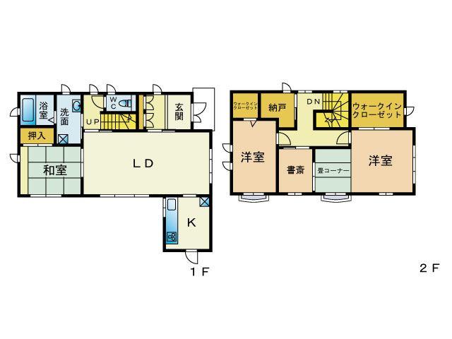 Floor plan. 25,500,000 yen, 3LDK + S (storeroom), Land area 205.95 sq m , Building area 119.32 sq m