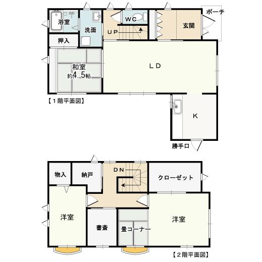 Floor plan. 25,500,000 yen, 3LDK + S (storeroom), Land area 205.95 sq m , Building area 119.32 sq m