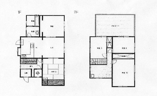 Floor plan. 14.7 million yen, 5LDK, Land area 555 sq m , Building area 135.8 sq m