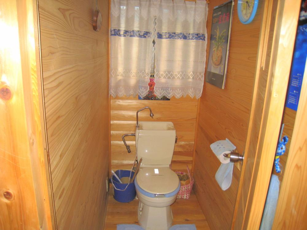 Toilet. Just log house