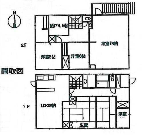 Floor plan. 29,800,000 yen, 5LDK + S (storeroom), Land area 223.89 sq m , Building area 190.18 sq m