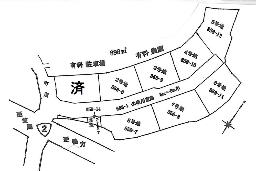 Compartment figure. Land price 6.3 million yen, Land area 173.31 sq m