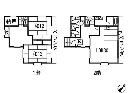 Floor plan. 6 million yen, 2LDK + S (storeroom), Land area 249 sq m , Building area 139.12 sq m