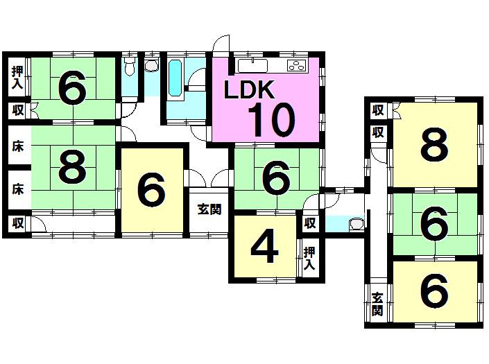 Floor plan. 12 million yen, 8LDK, Land area 806.1 sq m , Building area 140 sq m