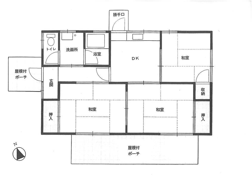 Floor plan. 14.5 million yen, 3DK, Land area 324.68 sq m , Building area 60.96 sq m