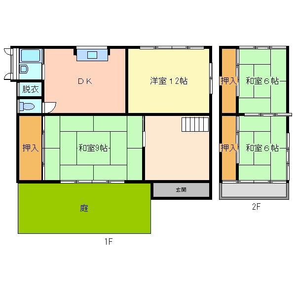 Floor plan. 8.5 million yen, 4DK, Land area 470.23 sq m , Building area 105.09 sq m