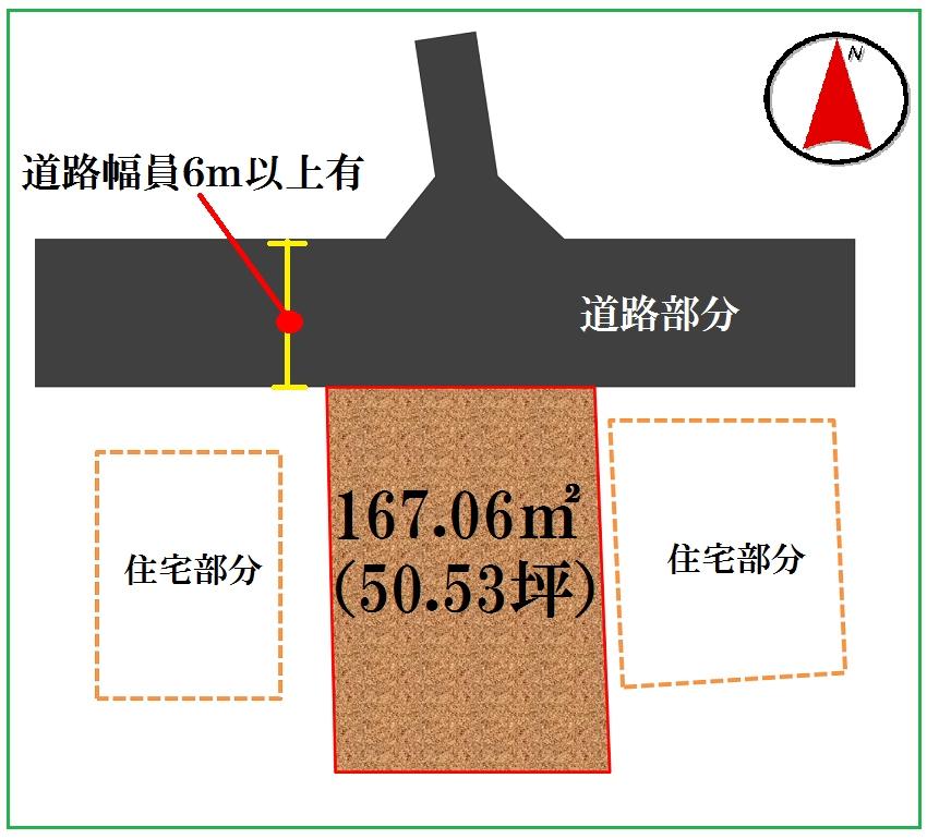 Compartment figure. Land price 7,075,000 yen, Land area 167.06 sq m