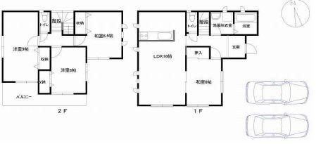 Floor plan. 27,800,000 yen, 4LDK, Land area 170.65 sq m , Building area 102.67 sq m